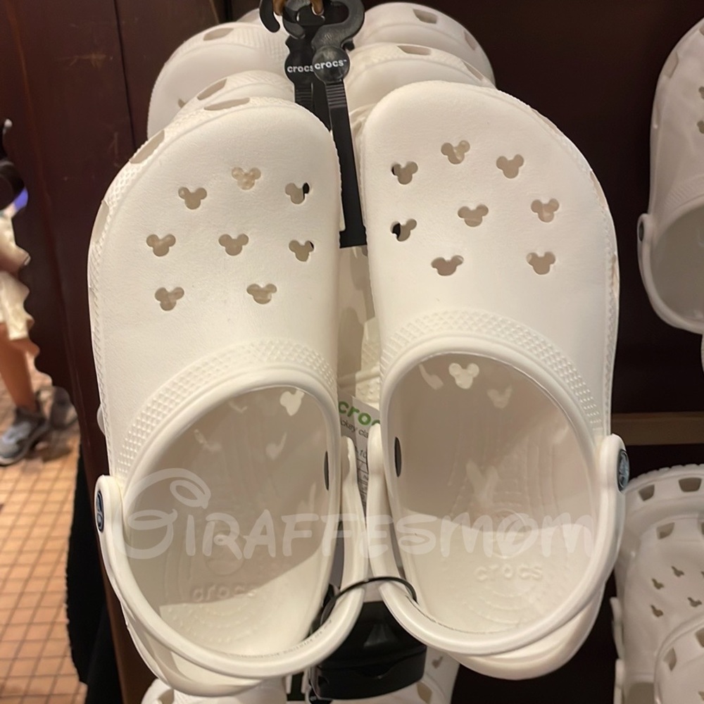 Disney Parks White Mickey Mouse Crocs